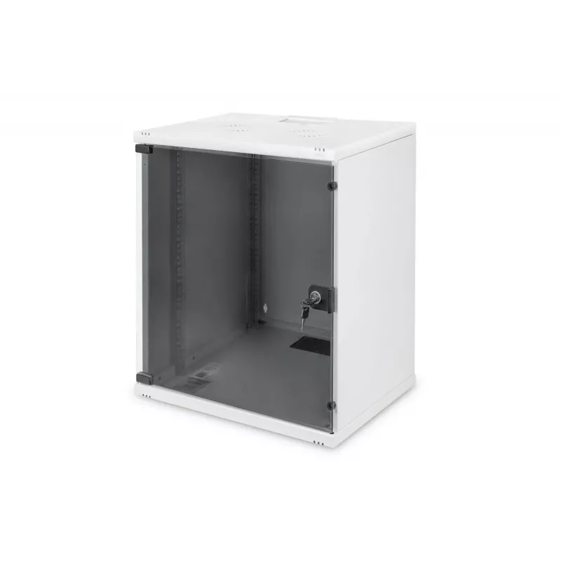 DIGITUS Compact Series DN-19 12-U-S-1 - sieninė spinta - šviesiai pilka, RAL 7035 - 12U - 48,3 cm (19) (DN-19 12-U-S-1)