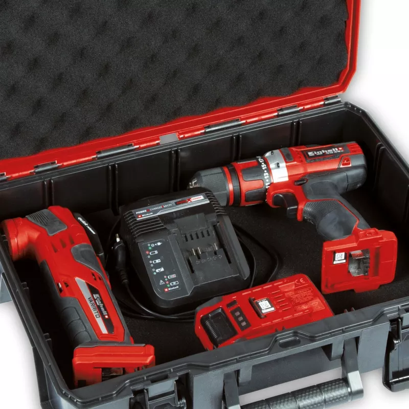 Įrankių dėklas Einhell E-Case S-F juoda raudona