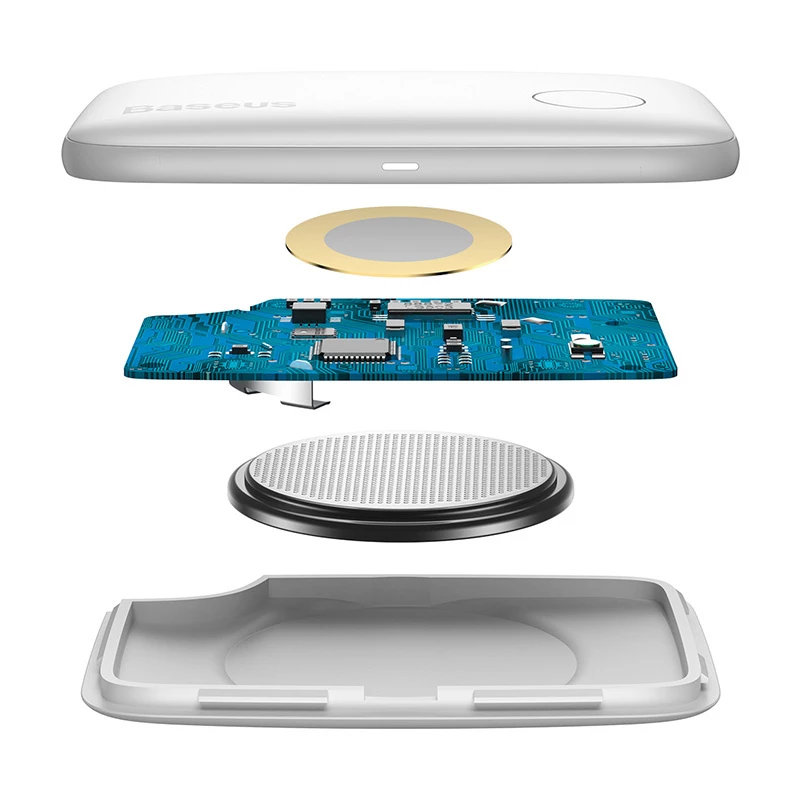 Raktų ieškiklis Baseus T2 raktų ieškiklis ZLFDQT2-02 Bluetooth seklys BSU1041WHT