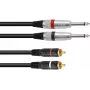 Adapterio kabelis Omnitronic 2x 3,5 mm lizdas į 2x RCA, 6 m, modelis 30225215