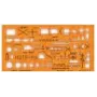 STANDARDGRAPH Zeichenschablone NATO Truppenzeichen 8355 Oranžinė (8355)