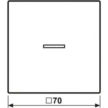 1‑vietis mygtukas JUNG HOME BT LS 17101 WW, jung — baltas