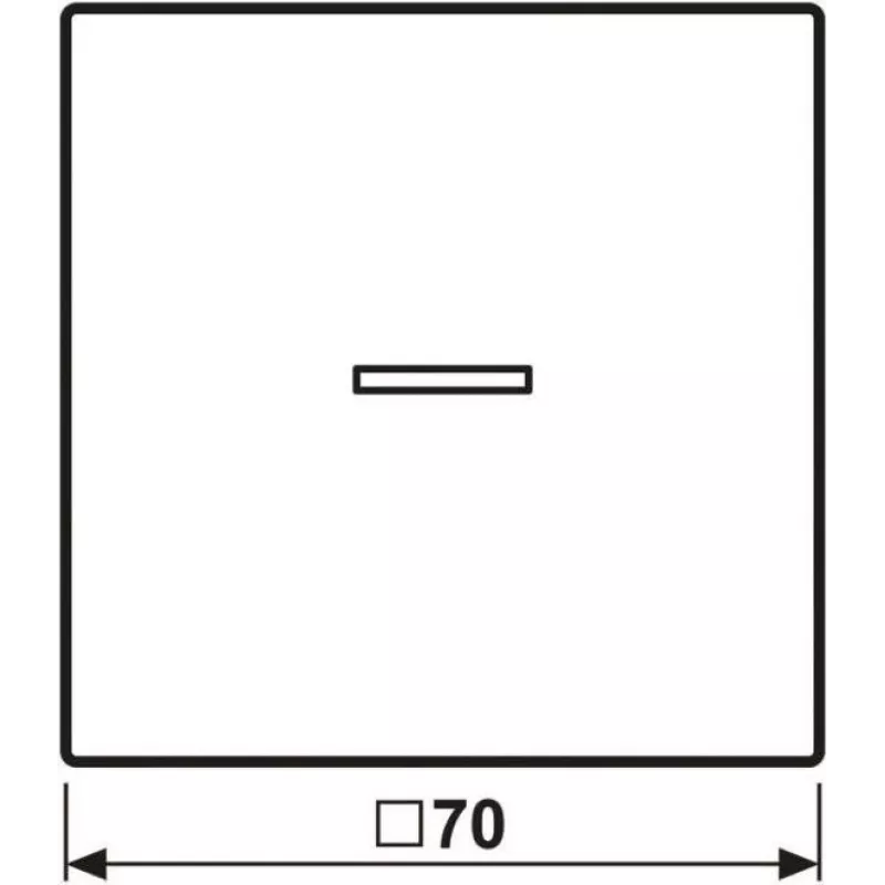 1‑vietis mygtukas JUNG HOME BT LS 17101 WW, jung — baltas