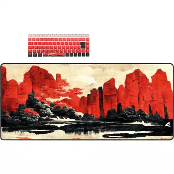 Mechaninė žaidimų klaviatūra Sharkoon SKILLER SGK50 S3 raudona juoda su RGB apšvietimu