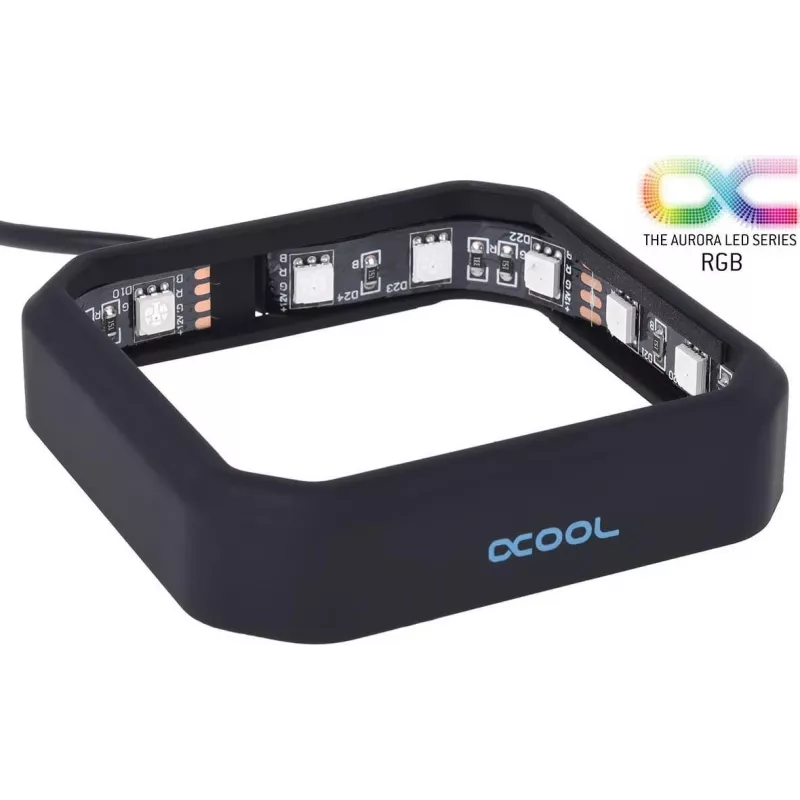 Alphacool Aurora XPX RGB Frame - Juoda (12893)