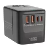 Keliautojų adapteris BlitzWolf BW-TA2 5-in-1 su 2×USB Power Delivery 100W, kelių formatų lizdas