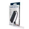 USB šakotuvas Gembird 4 prievadų USB 3.1 (Gen 1) — 4 prievadai, USB 3.2 Gen 1 Type-A, 5V/2.1A, 109×30×10 mm, juoda