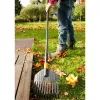 QuikFit lapų grėblys, mažas juodas/oranžinis, 22cm