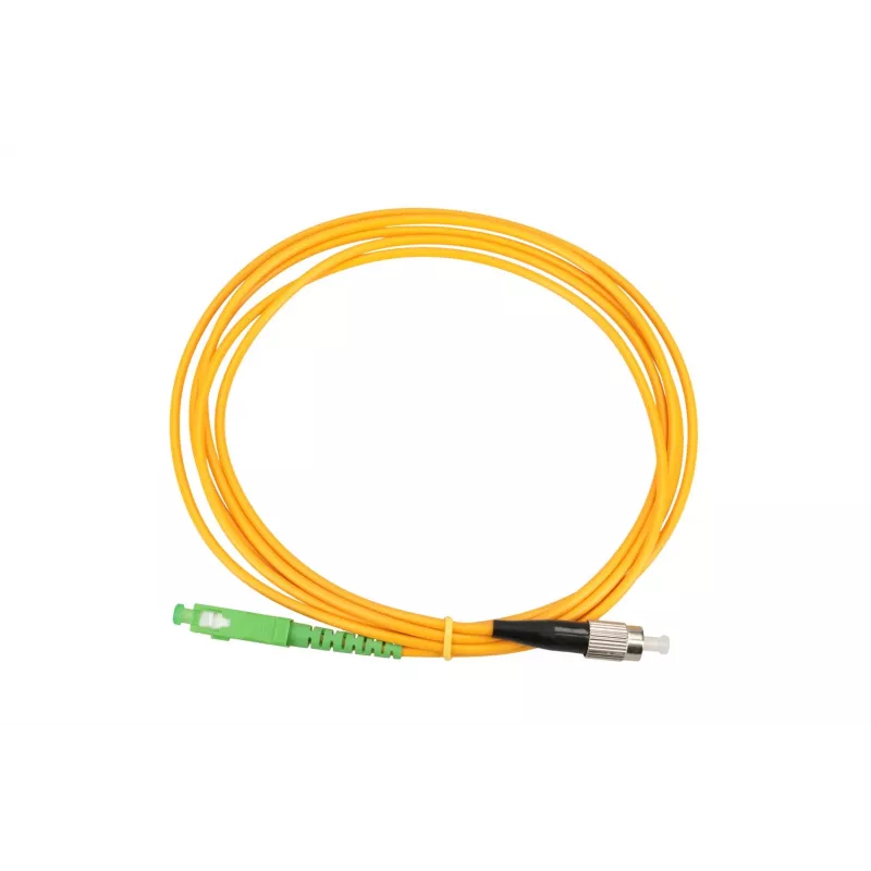 Šviesolaidinis komutacinis kabelis Extralink SC/APC–FC/UPC simplex G.657.A1 3,0 mm 2 m (FTTH)