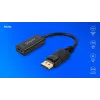 Adapteris Savio DisplayPort (M) v1.2 - HDMI A (F) v1.4, 4K, AK-62