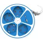 ROLINE Desktop Power Strip 4x+Sw. 1x A+ C CEE7/7 Blue 1.5m - Power Strip (19.07.2340)
