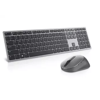 Belaidis klaviatūros ir pelės rinkinys Dell KM7321W Titan Pilka su baterijomis