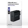 Įkroviklis QOLTEC Super Quick PD 65W USB‑C Power Delivery 5–20V, 1x USB‑C, USB PD 3.0, Type C kištukas, 65 W