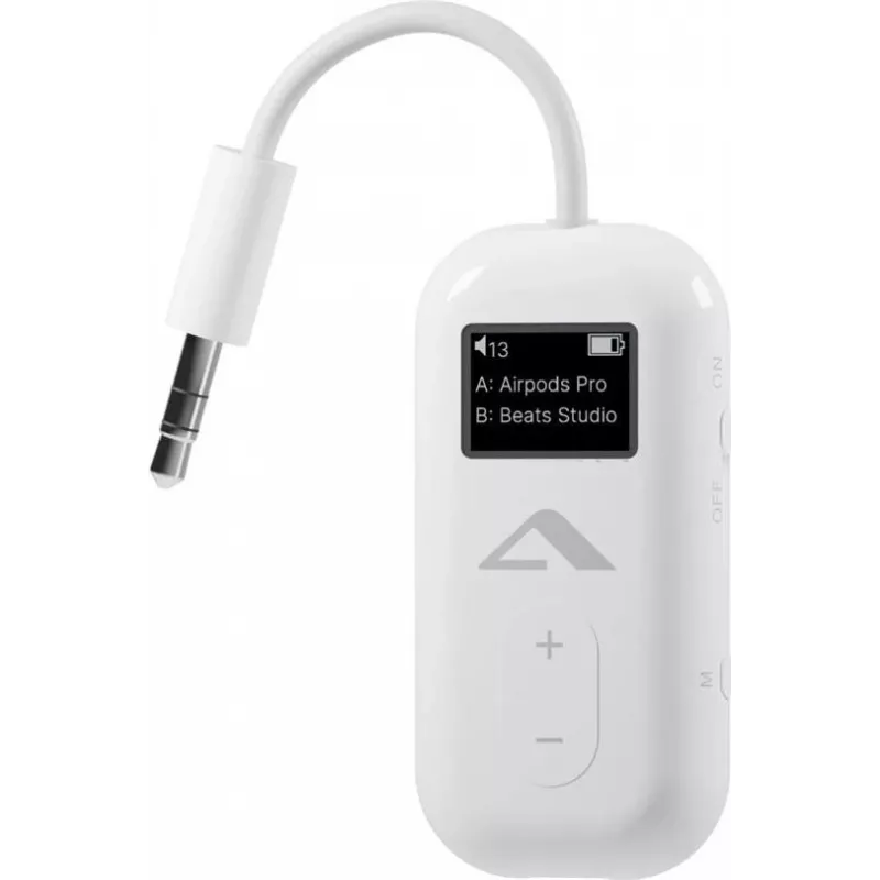 “Bluetooth” garso siųstuvas “ALOGIC ABTTX1-WH” su 3,5 mm lizdu, maža delsa