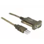 Nuoseklioji jungtis DeLOCK 64073 USB Type-A DB-9 permatoma 2 m