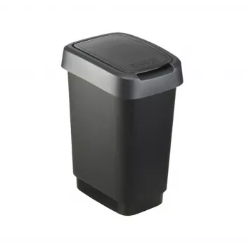 Atliekų dėžė Rotho Twist 50 L stačiakampė polipropileno, 50 L, 602×298×401 mm, juoda