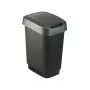 Atliekų dėžė Rotho Twist 50 L stačiakampė polipropileno, 50 L, 602×298×401 mm, juoda