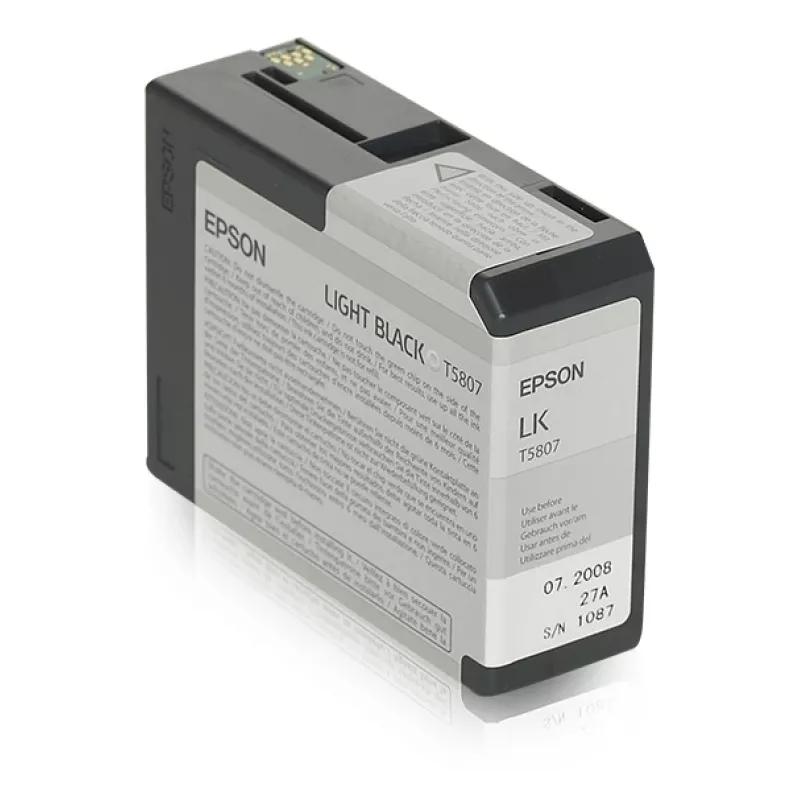 Epson Singlepack šviesiai juoda T580700, šviesiai juoda, pigmentinis rašalas, 80 ml, 1 vnt.