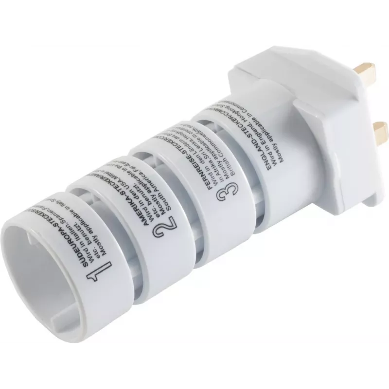 Maitinimo kištuko adapteris ShiverPeaks BS71005 Universal White