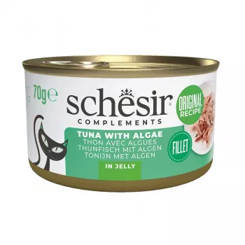 SCHESIR Complements Tunas su dumbliais drebučiuose - šlapias kačių maistas - 70g