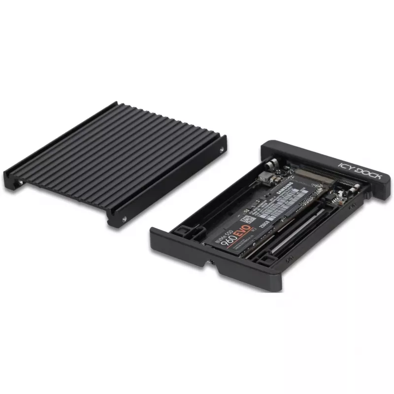 EZConvert MB705M2P-B, keitiklis juodas, M.2 PCIe NVMe SSD į 2,5 inch ir 2 PCIe SSD keitiklis / adapteris