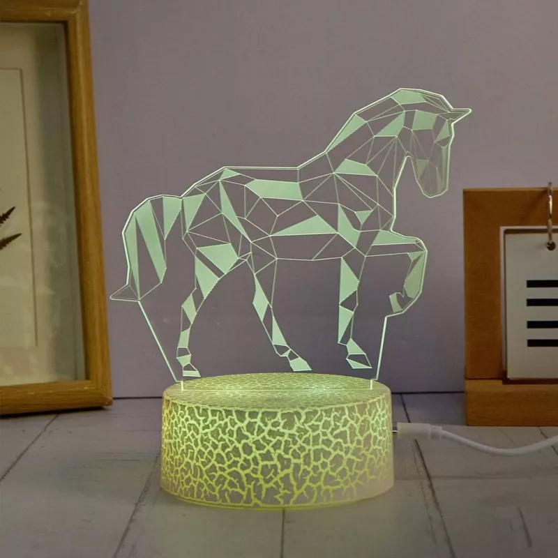 Manta SNL116RGB RGB 3D arklių dekoratyvinė LED lempa