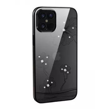 Apsauginis telefono dėklas Devia Crystal Flora, skirtas „iPhone 12 mini“ – juodas