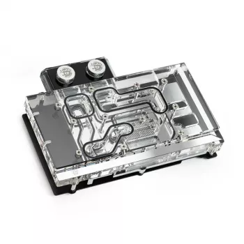 Vandens blokas BitsPower Classic VGA BP-VG3070FE — 125×171,4×28,4 mm, 3 kontaktų RGB, juoda/sidabrinė/skaidri