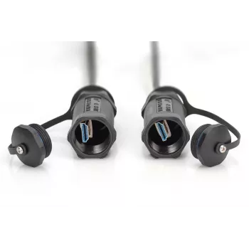 Digitus 4K HDMI AOC šarvuotas jungiamasis kabelis 15 m 14,4 Gbit/s