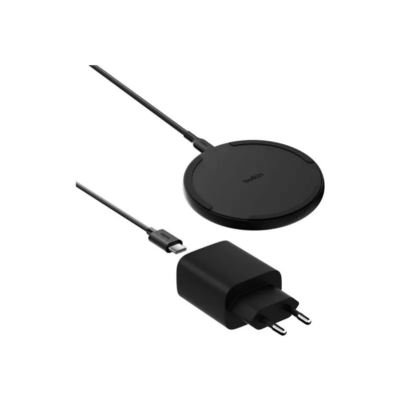 Belaidis įkroviklis Belkin WIA012KQBK 15W su 20W maitinimo adapteriu, juodas