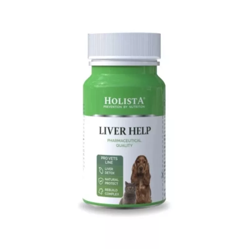 HOLISTA Liver help - papildai šunims ir katėms - 90 tablečių