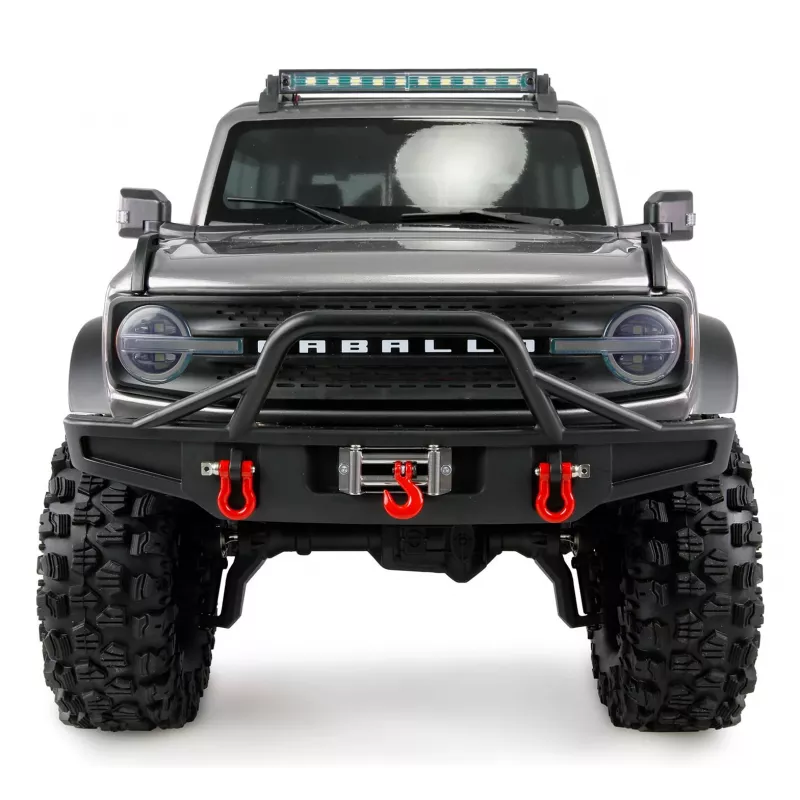 Radijo bangomis valdomas vikšrinis modelis Amewi AMXRock Caballo 4WD 1:10 metalo pilkos spalvos