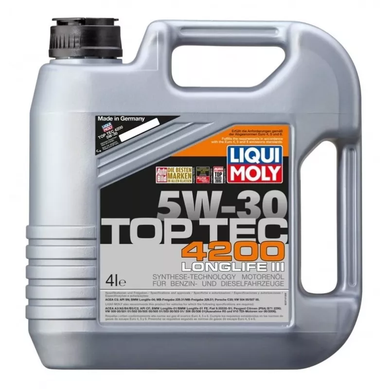 Variklio alyva Liqui Moly Top Tec 5W30. 4 L