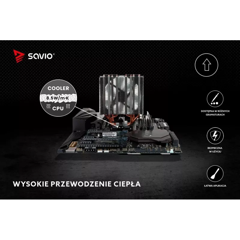 Terminė pasta SAVIO TG-02 8,5 W/mK 2 g