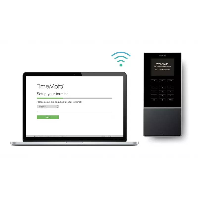 Darbo laiko apskaitos terminalas Safescan TM-616, juodas — 2,8 colio TFT, dviejų branduolių 1 GHz, lustinė kortelė, Ethernet LAN, tvirtinamas ant sienos