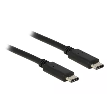 USB laidas DeLOCK 0,5 m USB 2.0 USB C juodas