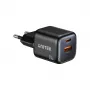 Sieninis įkroviklis Unitek P1128ABK01-EU — 2 prievadų GaN USB‑C ir USB‑A, bendra 20 W, juodas