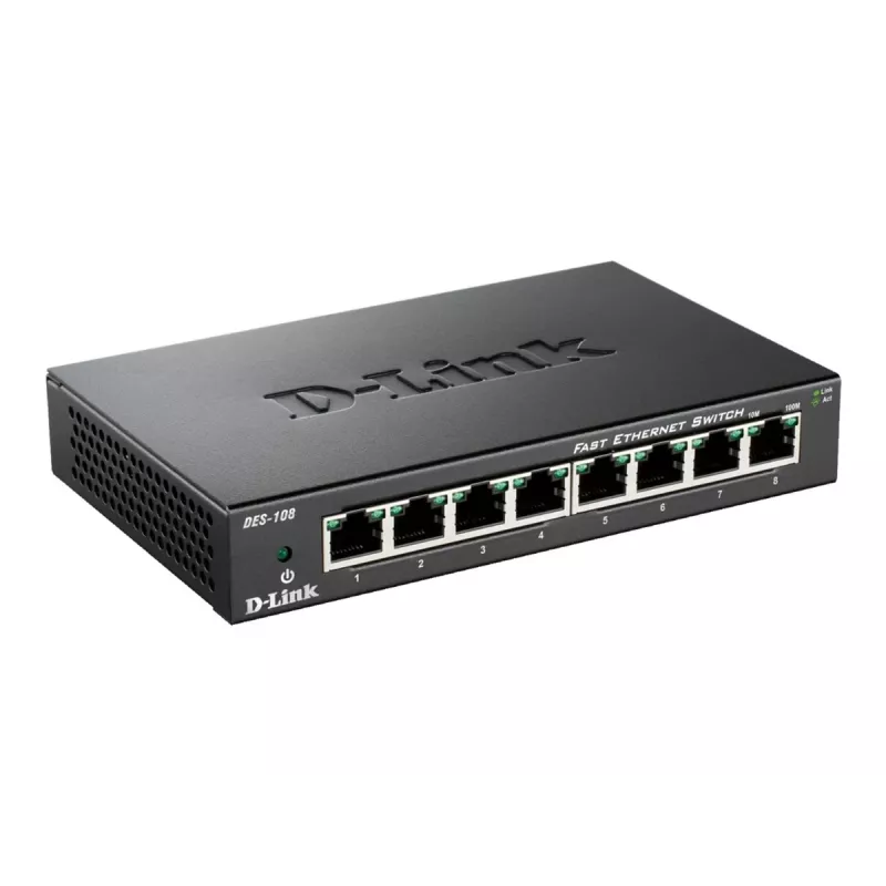 D-Link DES-108 Juoda