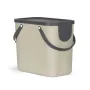Rotho Albula 25 L stačiakampė laikymo / atliekų talpykla, kapučino, technopolimeras, 25 L, 400 × 235 × 340 mm