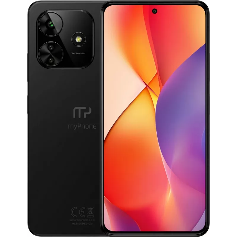 Išmanusis telefonas myPhone N23 Plus 6,7 colio 256 GB kosminė juoda