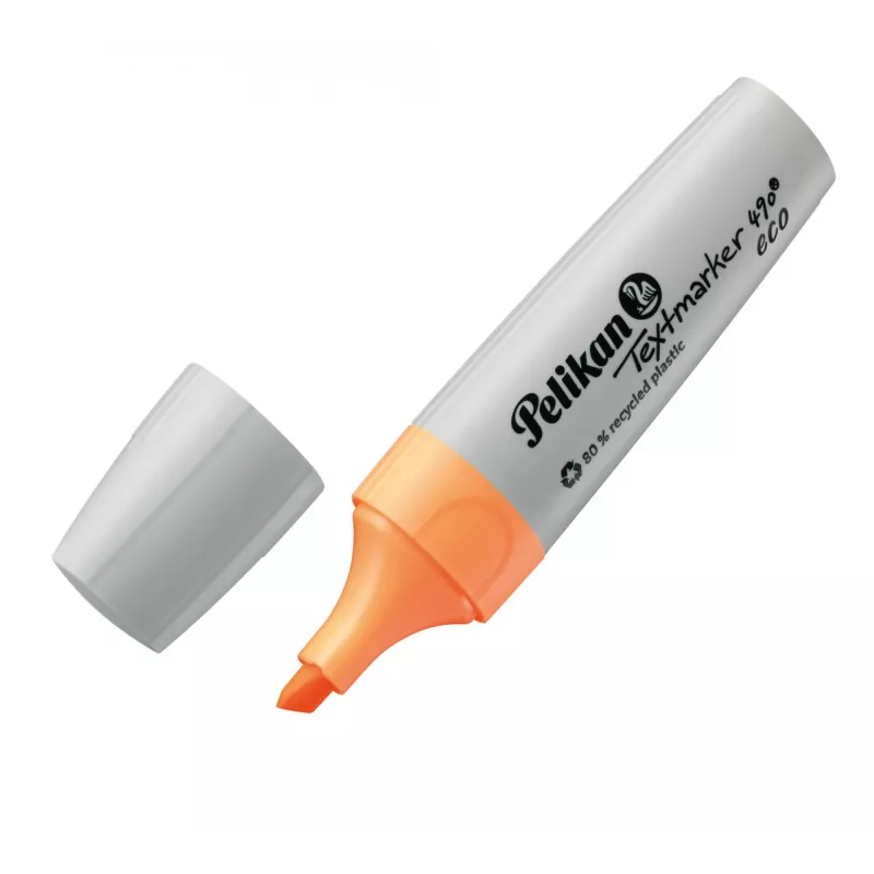 Marker Pelikan Textmarker 490 eco 4 vnt. Chisel tip Žalia Oranžinė Rožinė Geltona