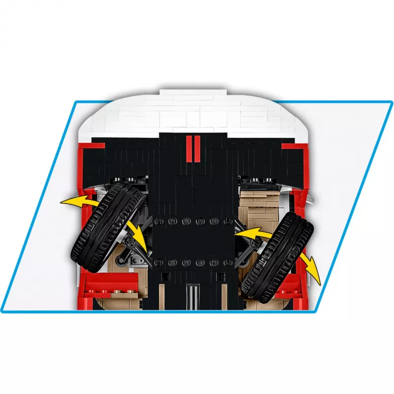 Cobi Cars Scale 1:12 Volkswagen T2a Camper Van Executive Edition modelio rinkinys, mastelis 1:12