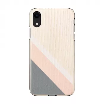 man and wood išmaniojo telefono dėklas, skirtas iPhone XR — rožinis kostiumas su juodais akcentais
