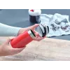 Kelioninis puodelis Leifheit 03245 nerūdijantis plienas 350 ml, dviguba sienelė, nesandarus, atverčiamas dangtelis, juodas/raudonas