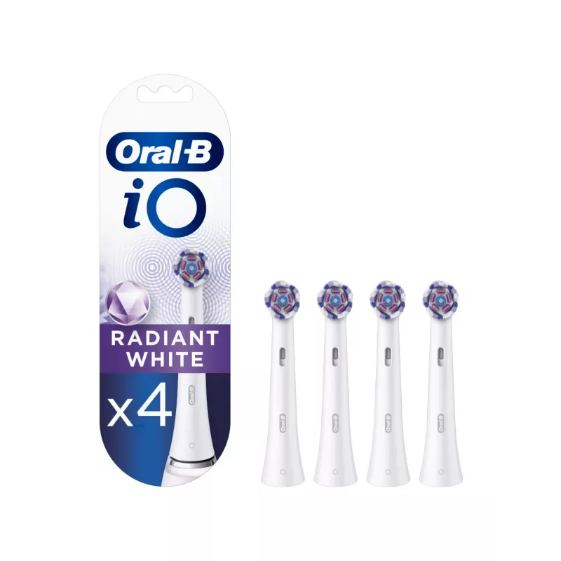 Dantų šepetėlio galvutė Oral-B iO Radiant EB4 — pakuotėje 4 keičiamos galvutės