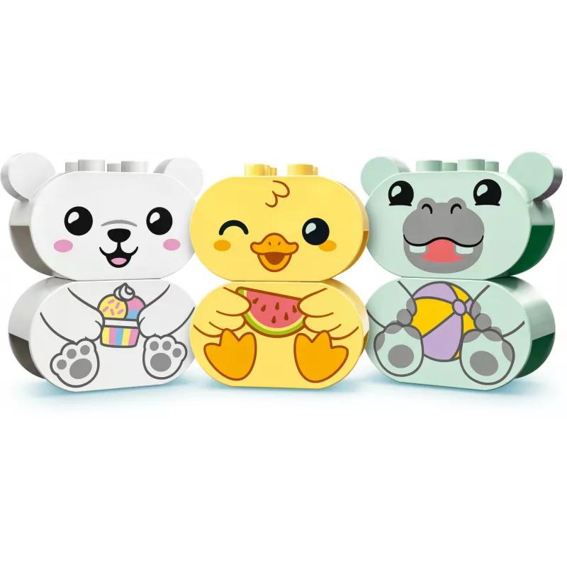 LEGO DUPLO 10965 MAUDYMOSI SMAGUMAS: PLŪDURIUOJANTIS GYVŪNŲ TRAUKINYS