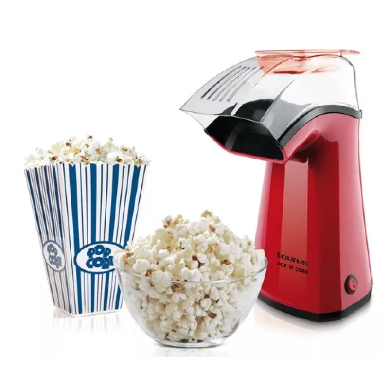 Popcorn popper Taurus 968375000 S7600343 — 1100 W, permatomas dangtis, 3 min. paruošimas