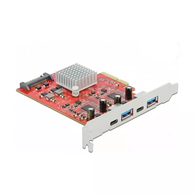 Išplėtimo plokštė DeLOCK PCI Express x4 į USB 10 Gbps 2x A tipo 2x C tipo