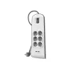 Maitinimo lizdų blokas Belkin BSV604VF2M-V2 — 6 lizdai, 2× USB-A, 2 m kabelis