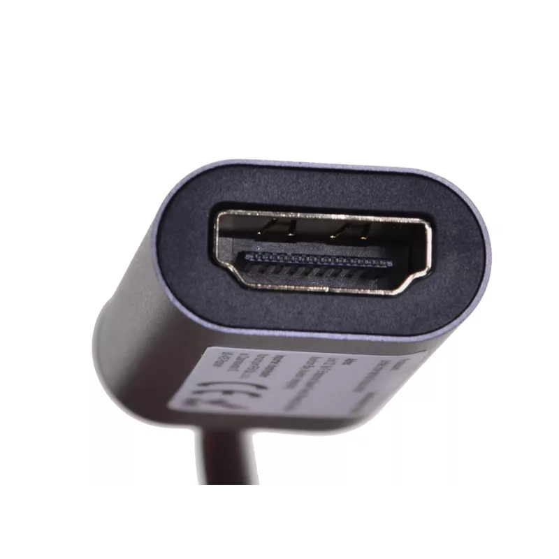 UNITEK V1420A vaizdo kabelio adapteris 0,15 m USB Type-C HDMI pilkas